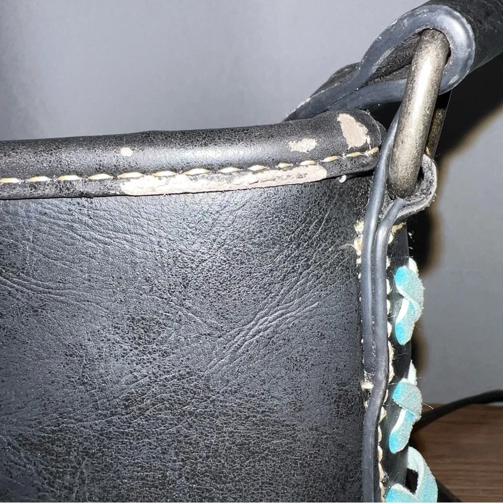 Montana West Black Embroidered Floral Crossbody Bag